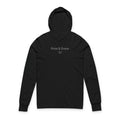 Poise & Grace Hooded Long Sleeve Tee — Minimal Crown Graphic