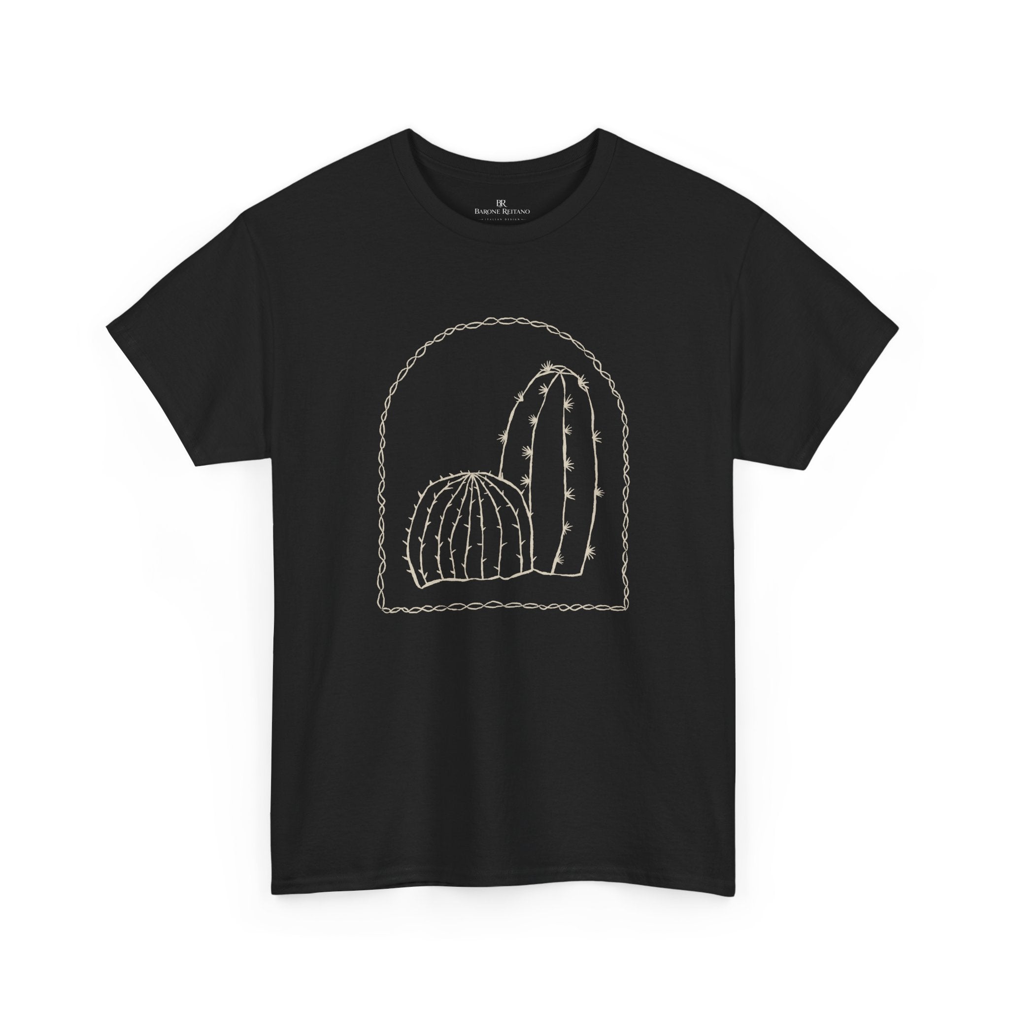 Cactus Arch Tee Minimal Desert Line Art T-Shirt
