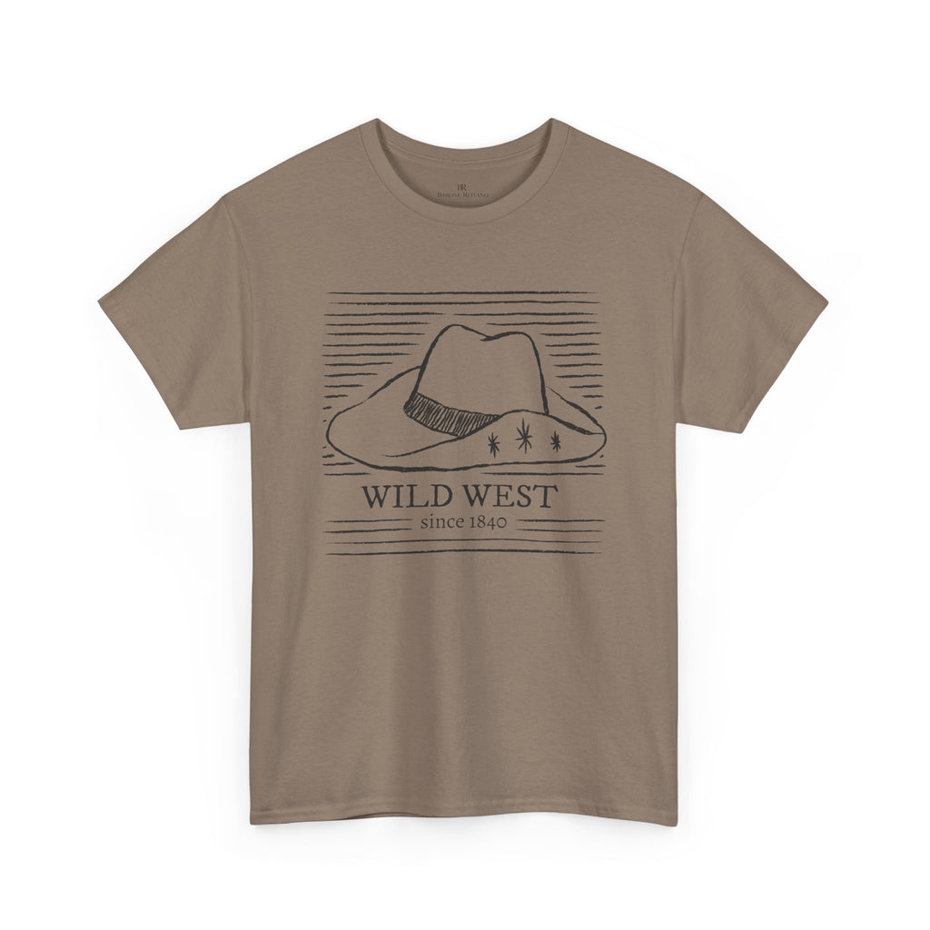 Wild West Shop Hat Tee  Vintage Western Cowboy Graphic T-Shirt