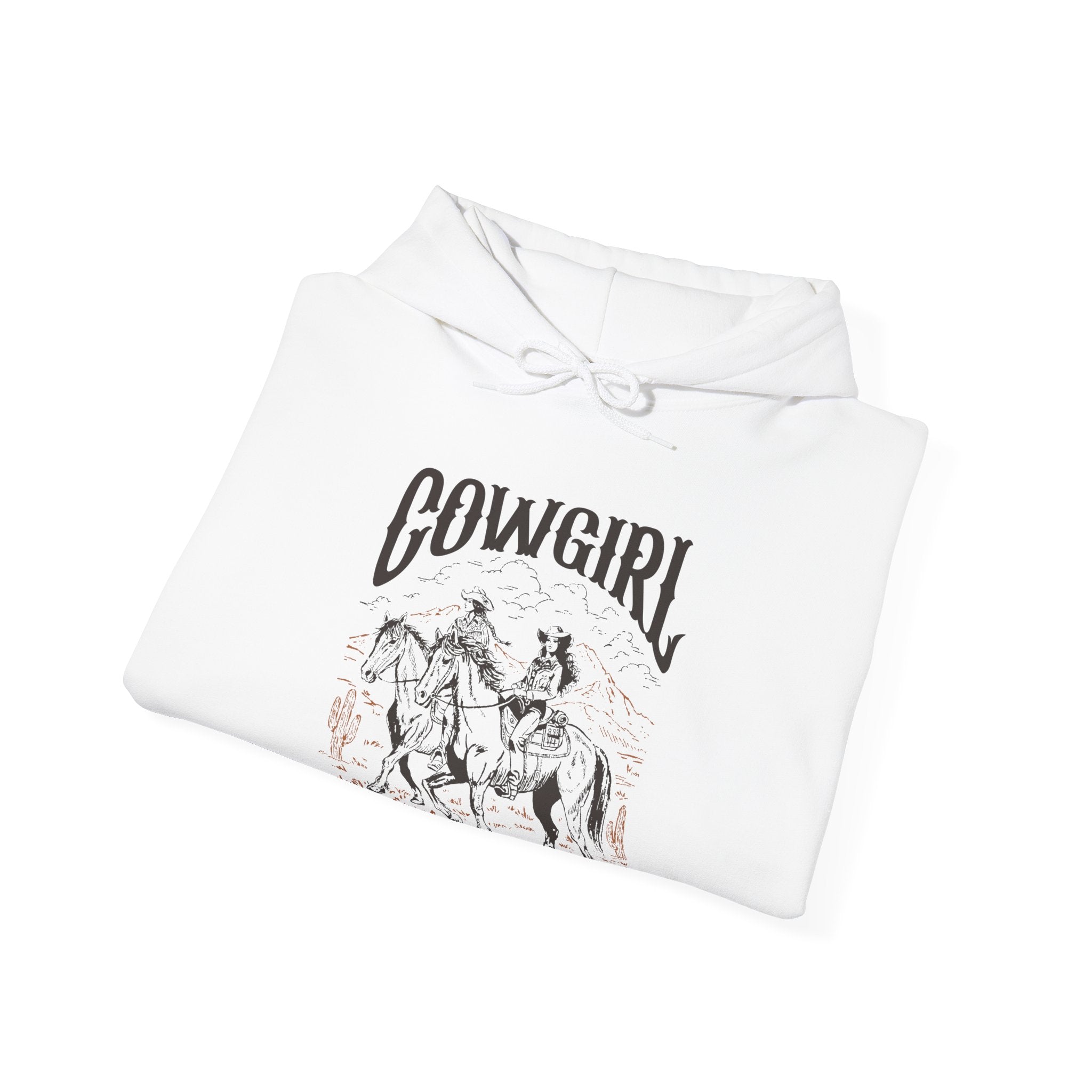 Cowgirl Horse Hoodie  Vintage Western Graphic Sweatshirt