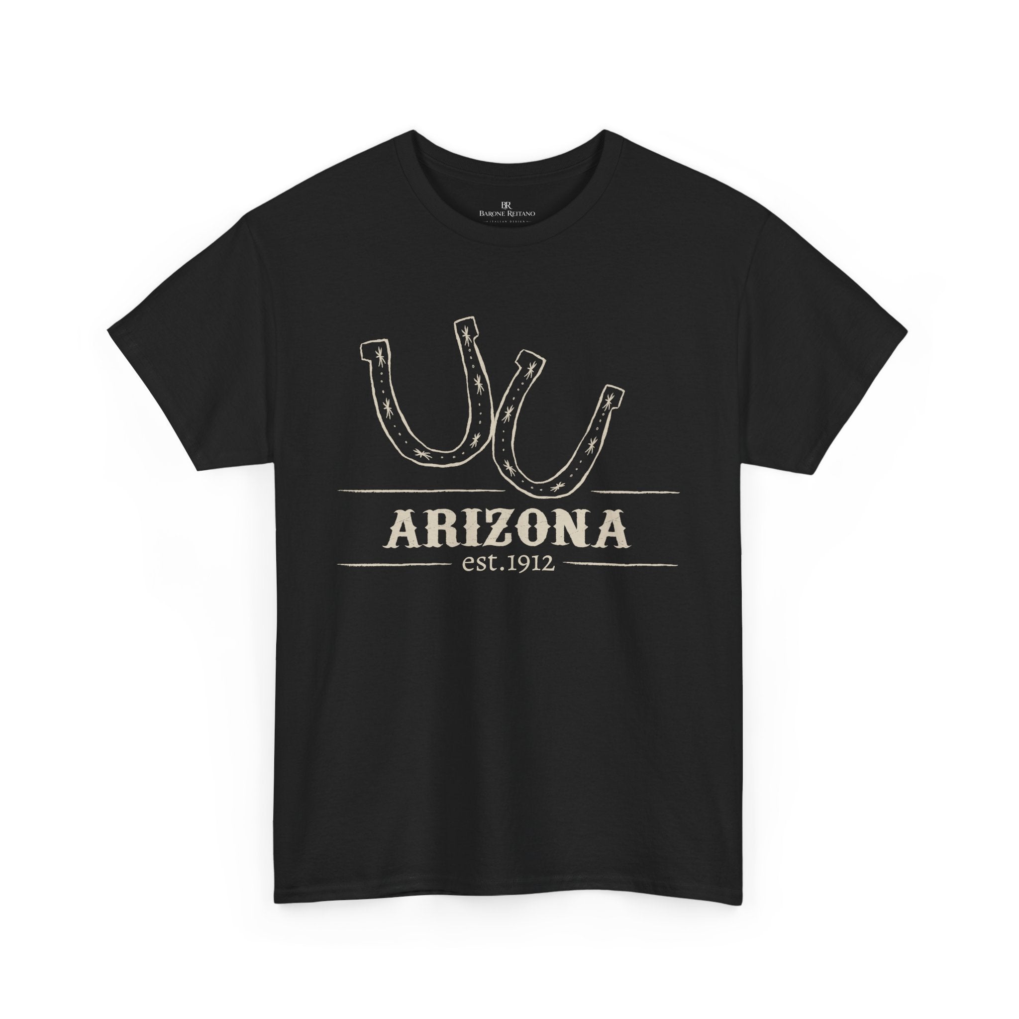 Arizona Western T Shirt Horseshoe Graphic Tee Cowboy Desert Style Shirt Vintage Southwest Gift