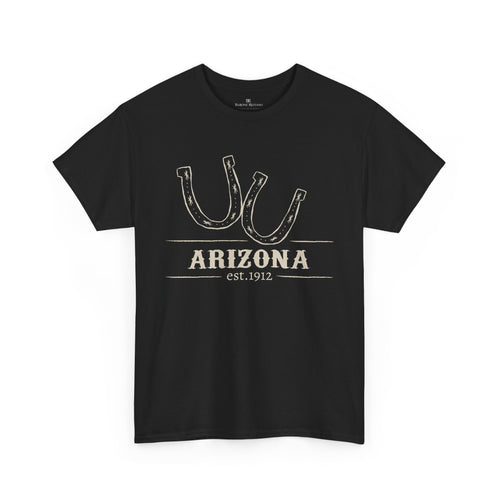 Arizona Western T Shirt Horseshoe Graphic Tee Cowboy Desert Style Shirt Vintage Southwest Gift