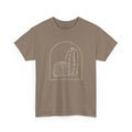 Cactus Arch Tee Minimal Desert Line Art T-Shirt