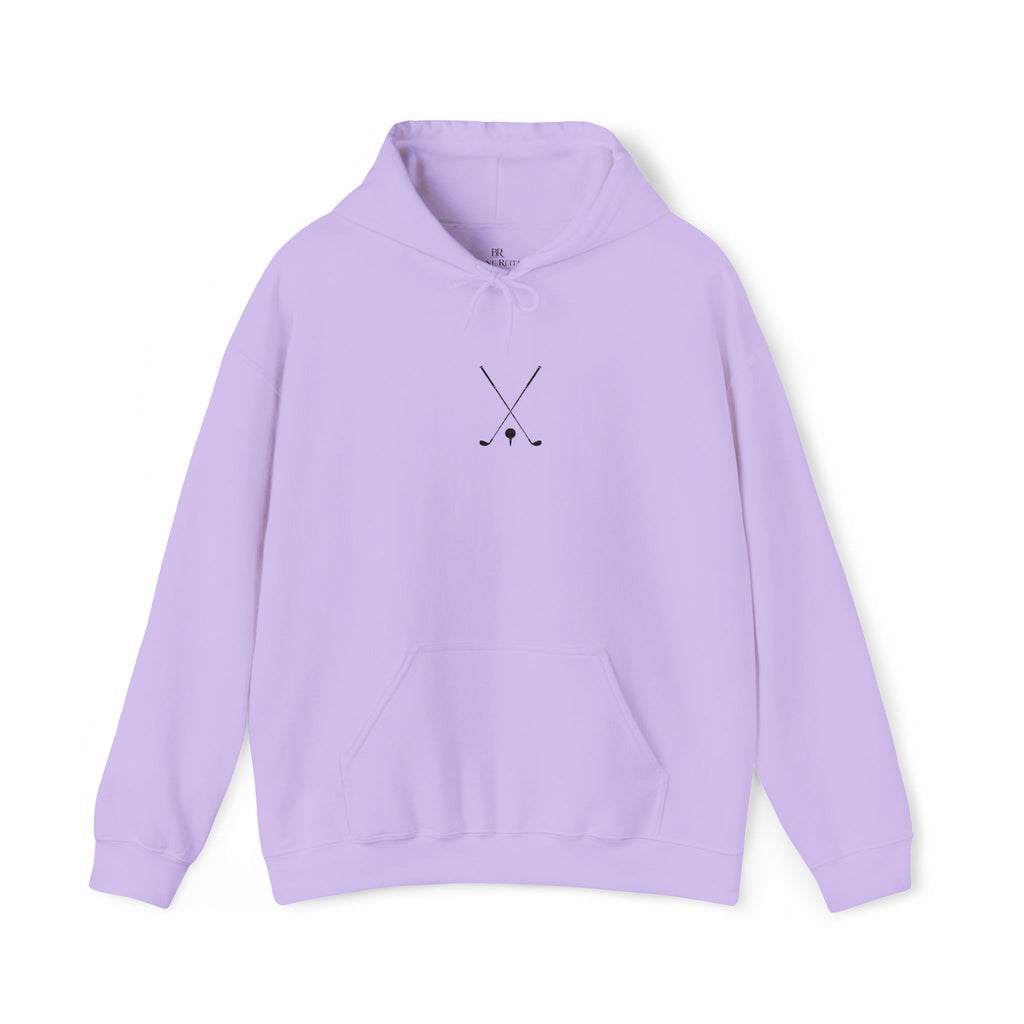 Golf Crossed Clubs Hoodie — Minimalist Golf Lover Sweatshirt