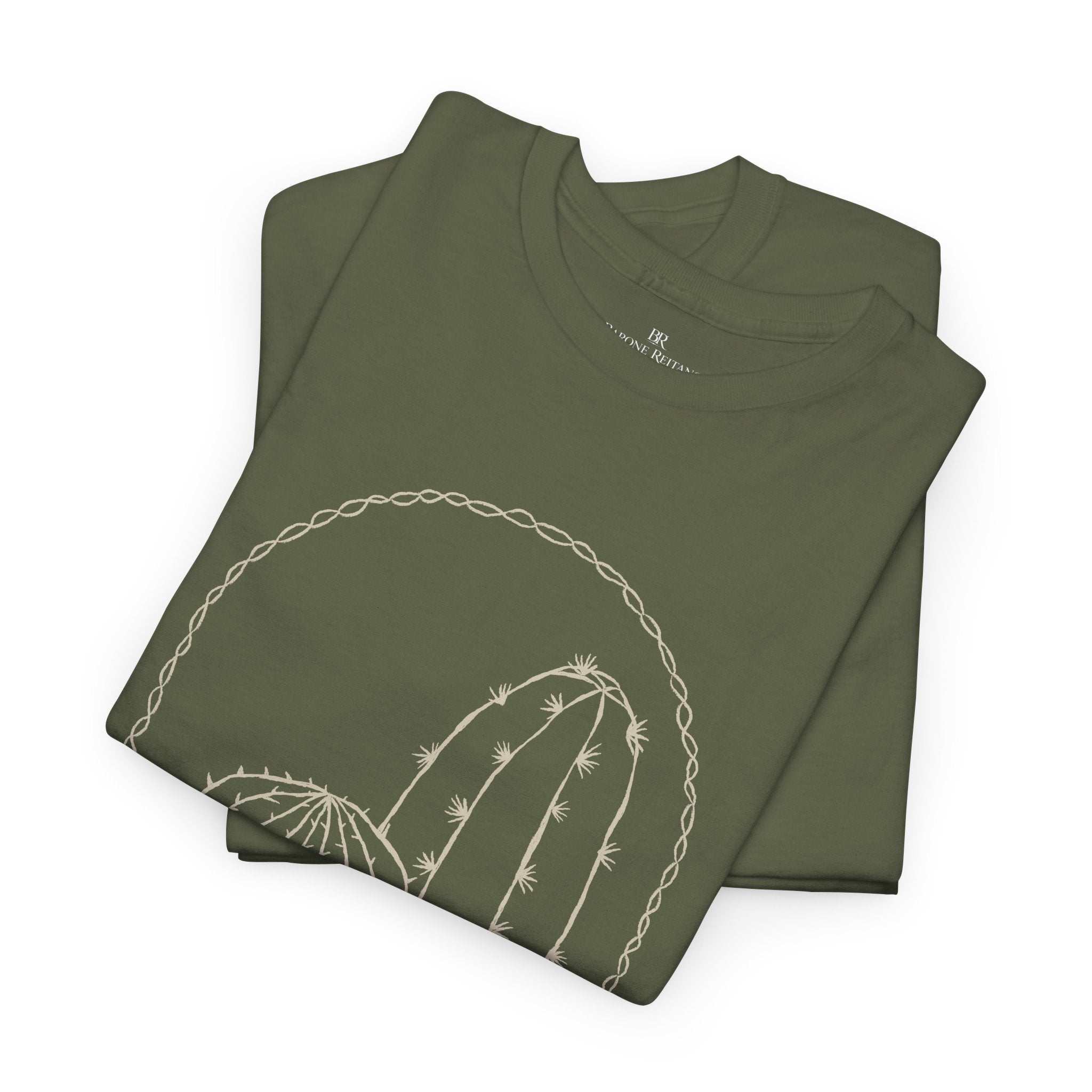 Cactus Arch Tee Minimal Desert Line Art T-Shirt