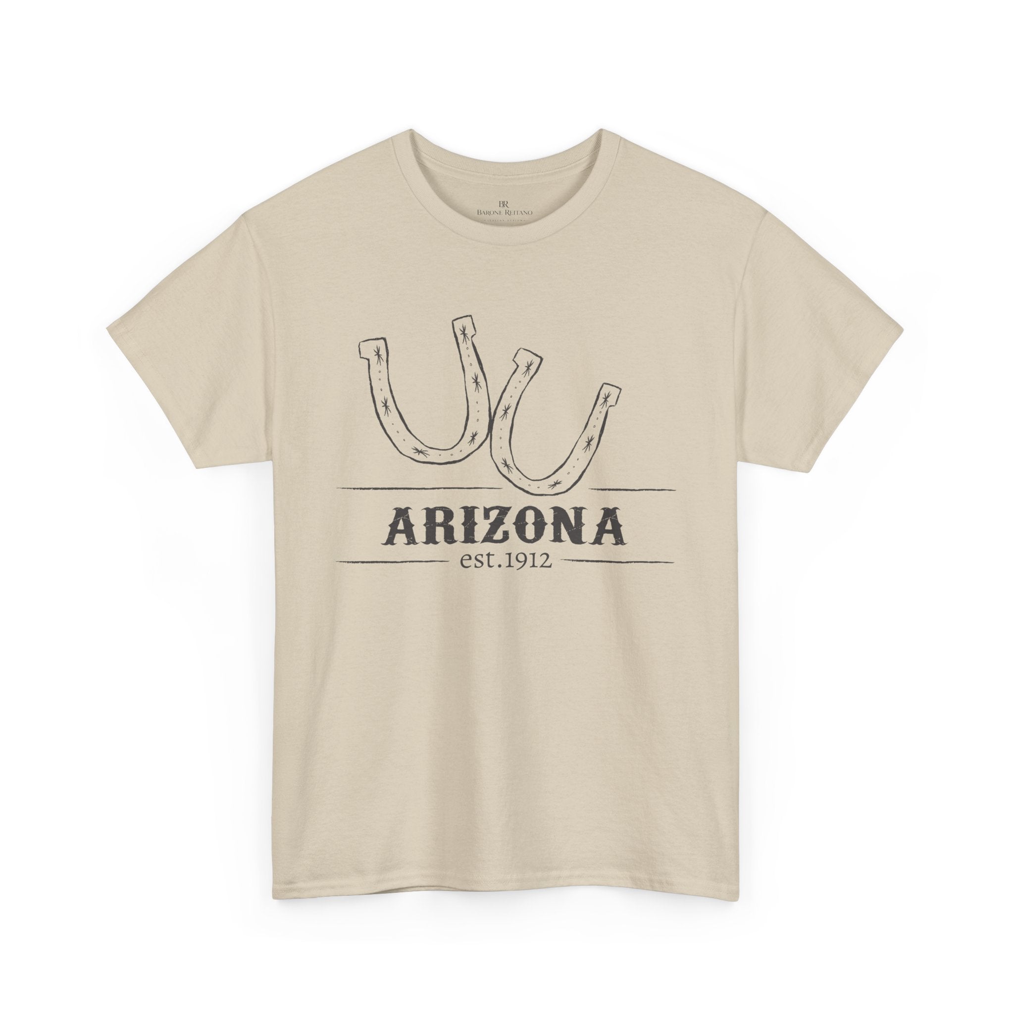 Arizona Western T Shirt Horseshoe Graphic Tee Cowboy Desert Style Shirt Vintage Southwest Gift