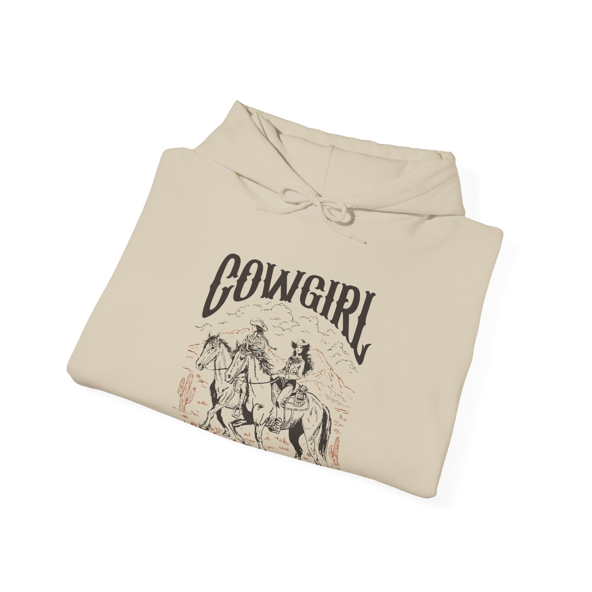 Cowgirl Horse Hoodie  Vintage Western Graphic Sweatshirt