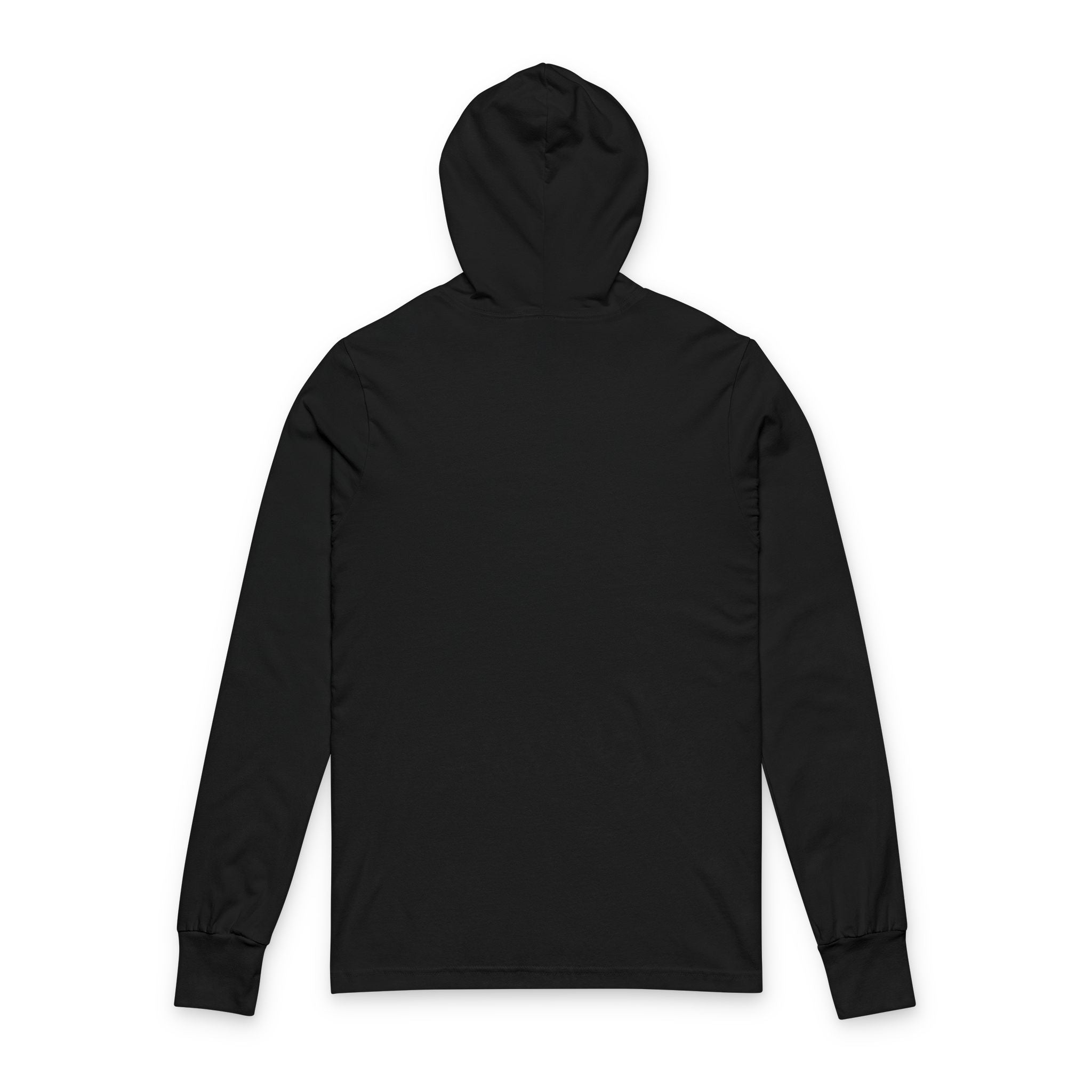 Poise & Grace Hooded Long Sleeve Tee — Minimal Crown Graphic