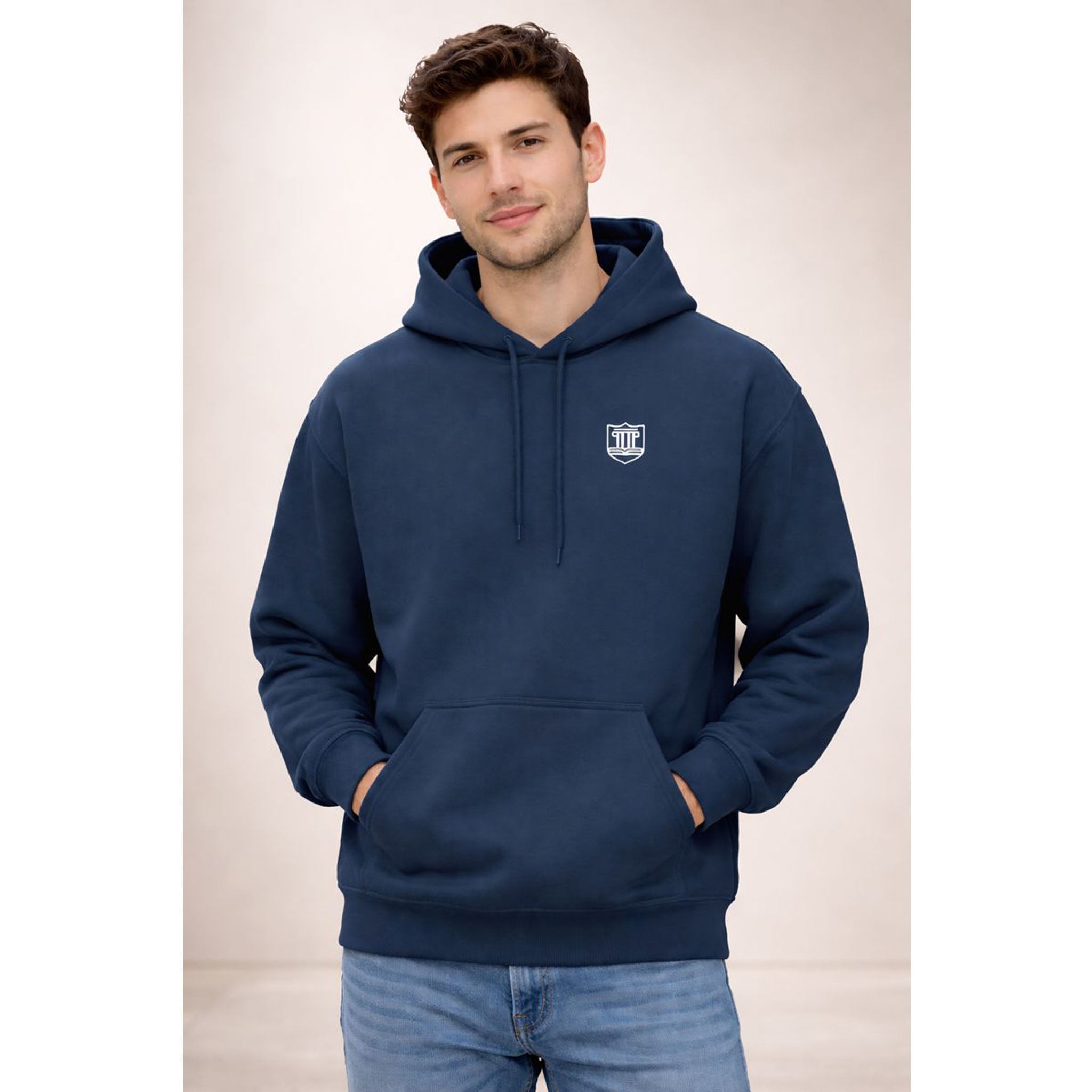 Shield Logo Hoodie Small Chest Emblem