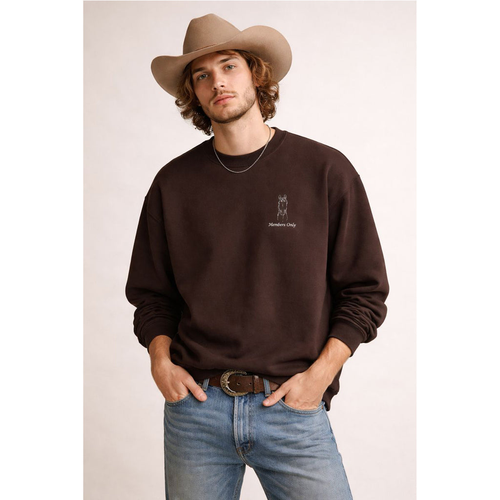 Minimalist 'Meowtain Climb' Crewneck Sweatshirt