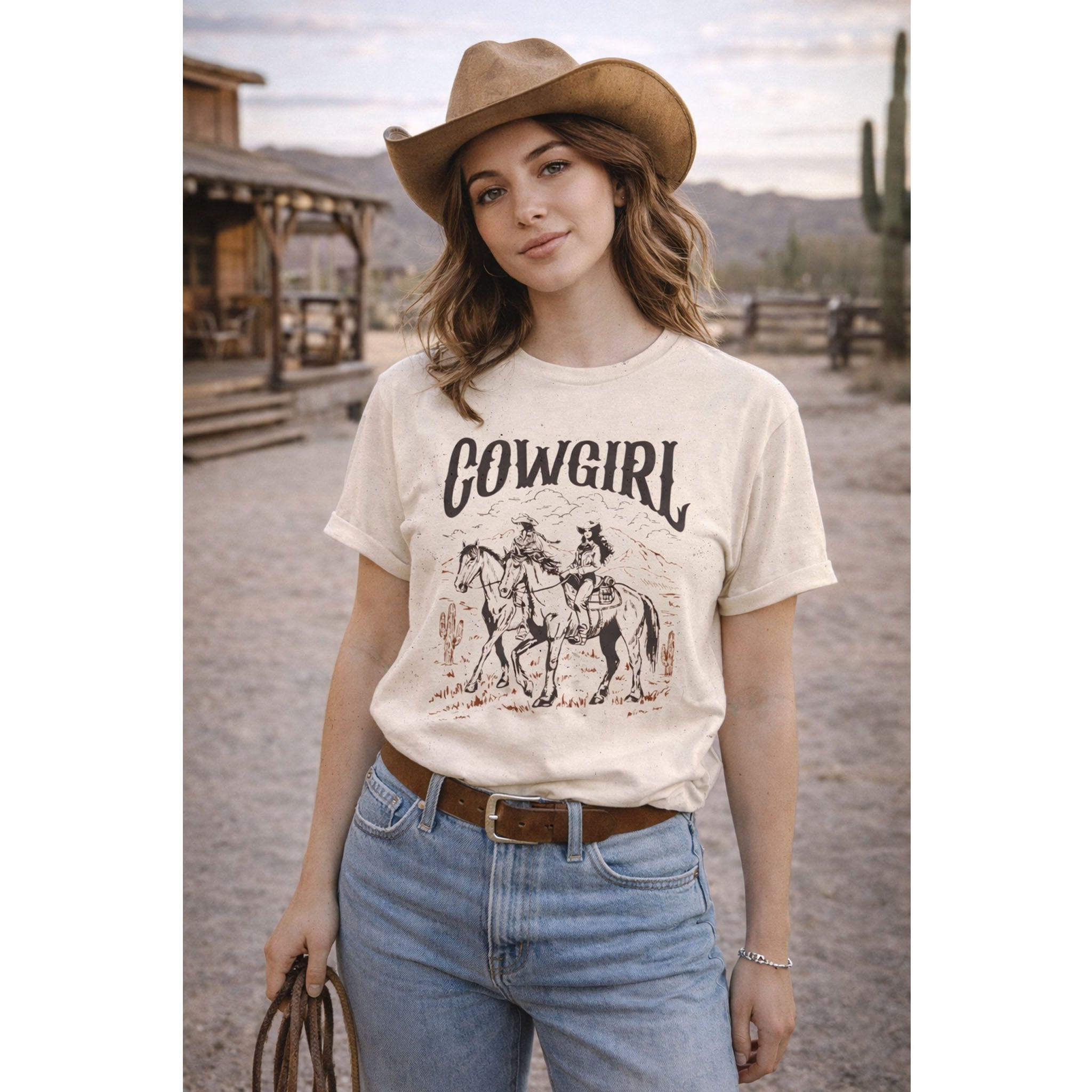 Ranch Life Cowgirl Tee