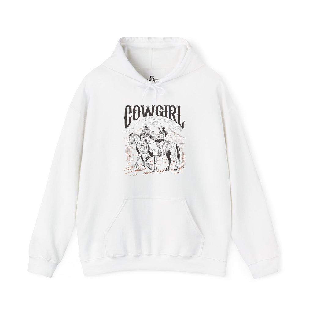 Cowgirl Horse Hoodie  Vintage Western Graphic Sweatshirt