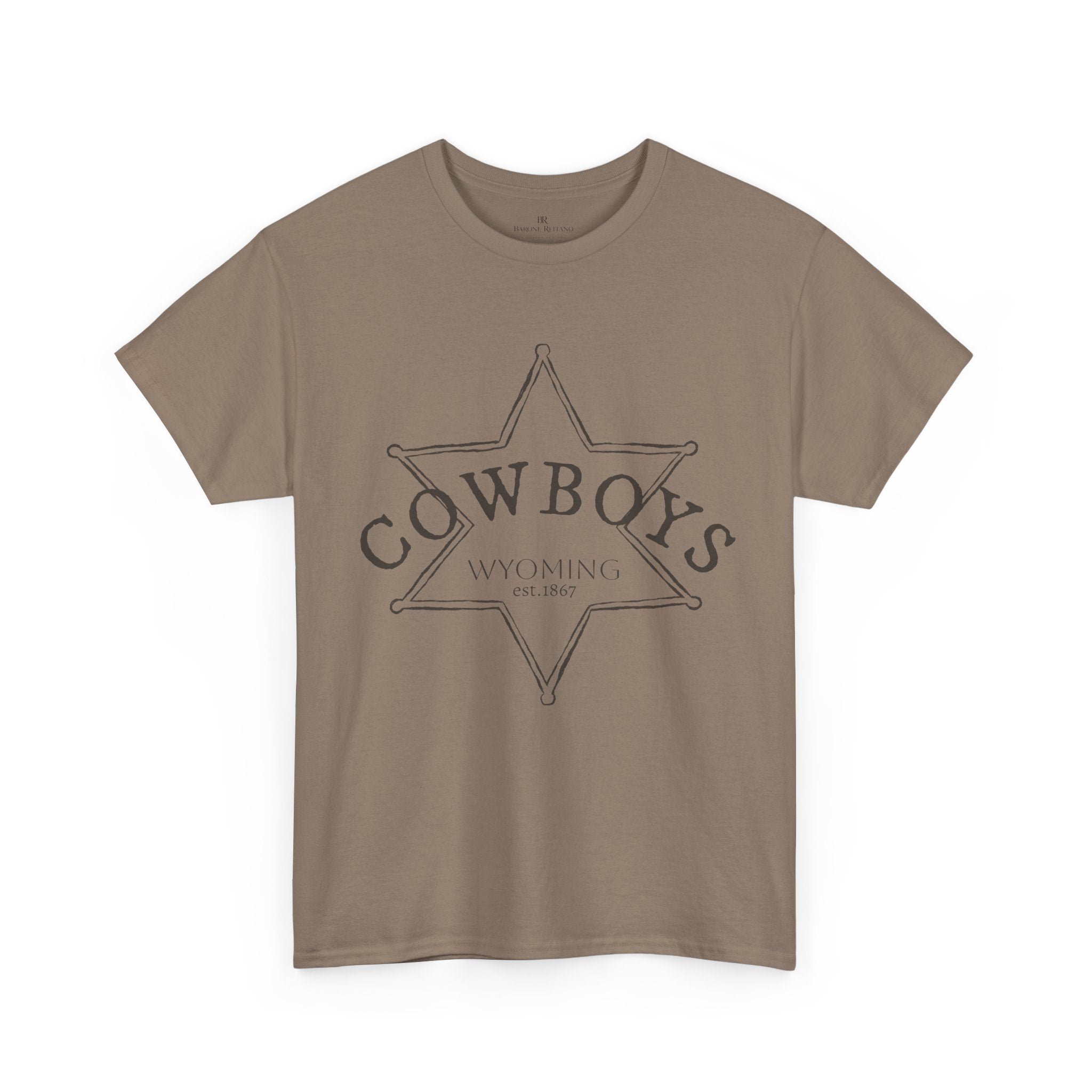 Cowboys Wyoming Sheriff Star T-Shirt — Vintage Western Tee