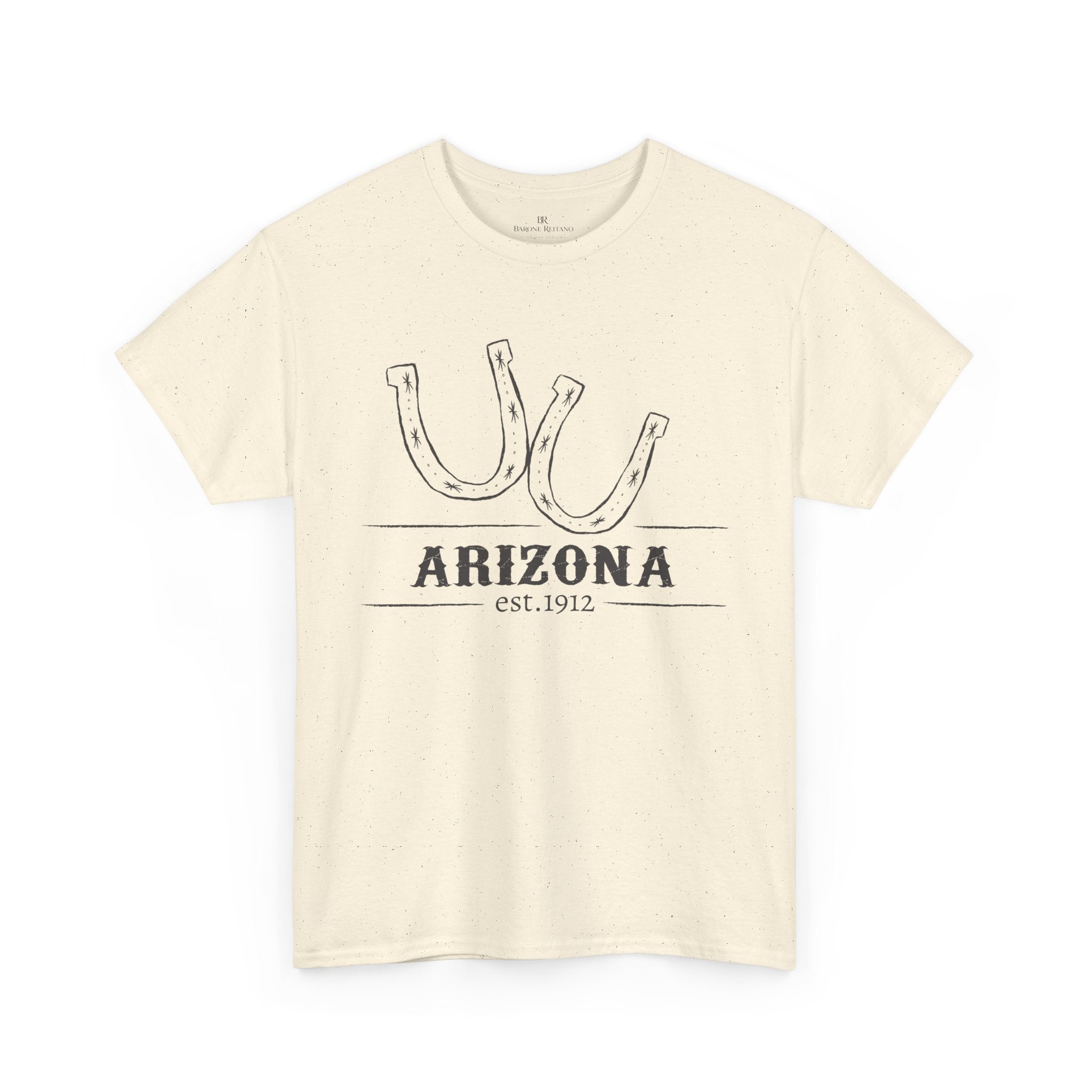 Arizona Western T Shirt Horseshoe Graphic Tee Cowboy Desert Style Shirt Vintage Southwest Gift