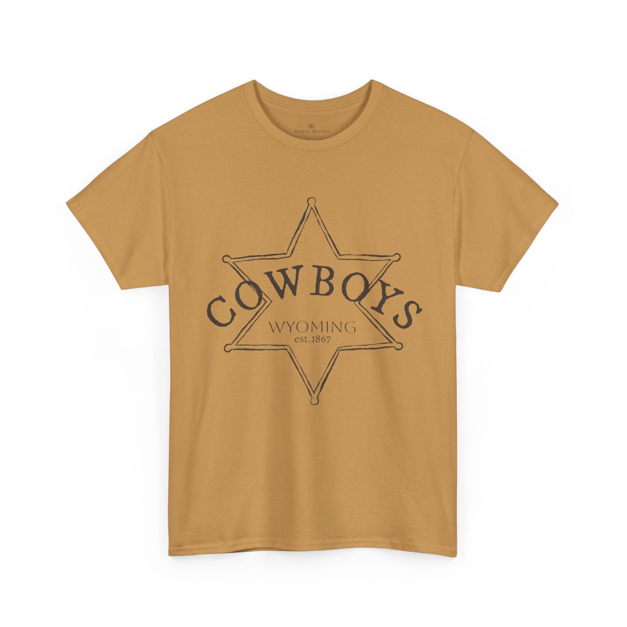 Cowboys Wyoming Sheriff Star T-Shirt — Vintage Western Tee