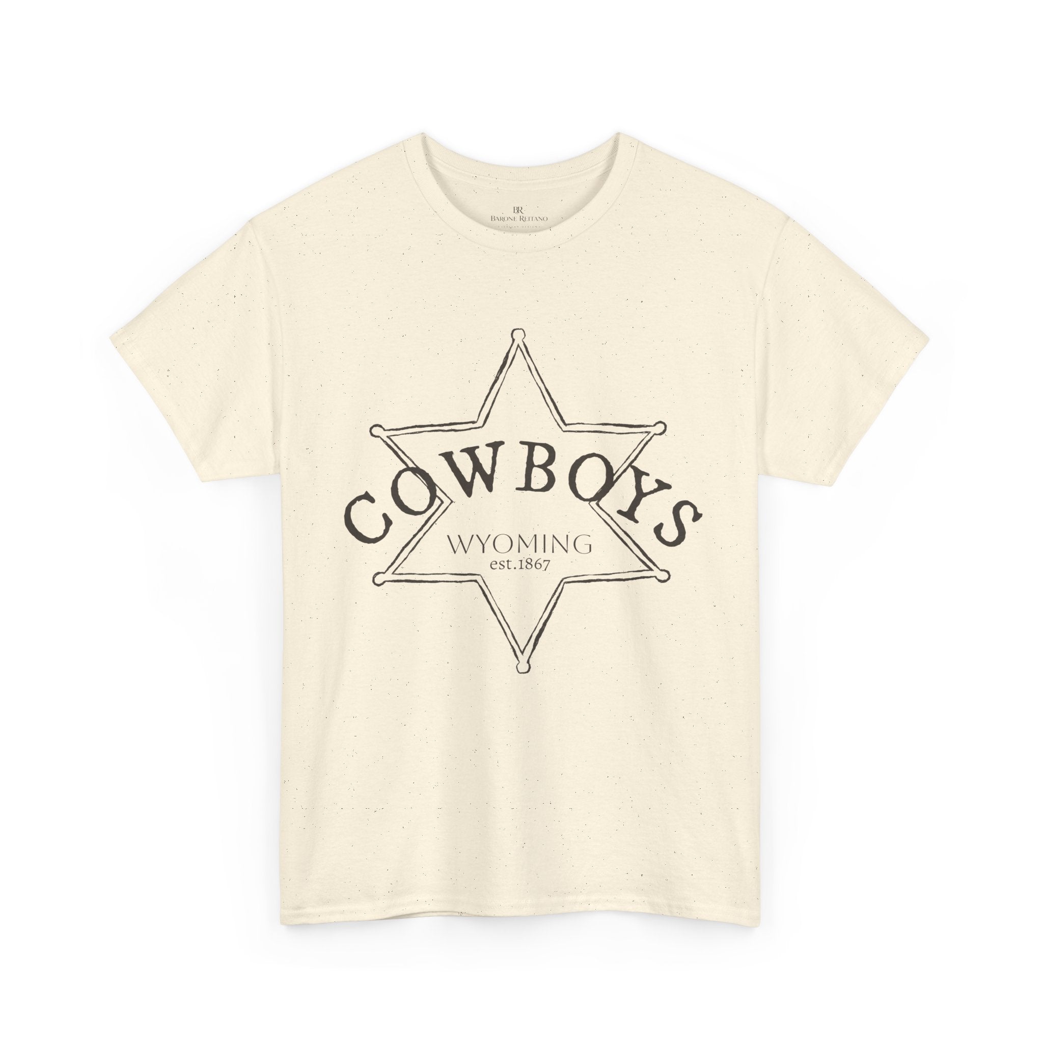 Cowboys Wyoming Sheriff Star T-Shirt — Vintage Western Tee