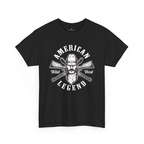 American Legend Cowboy T Shirt Wild West Graphic Tee Western Rider Shirt Vintage Cowboy Gift for Men