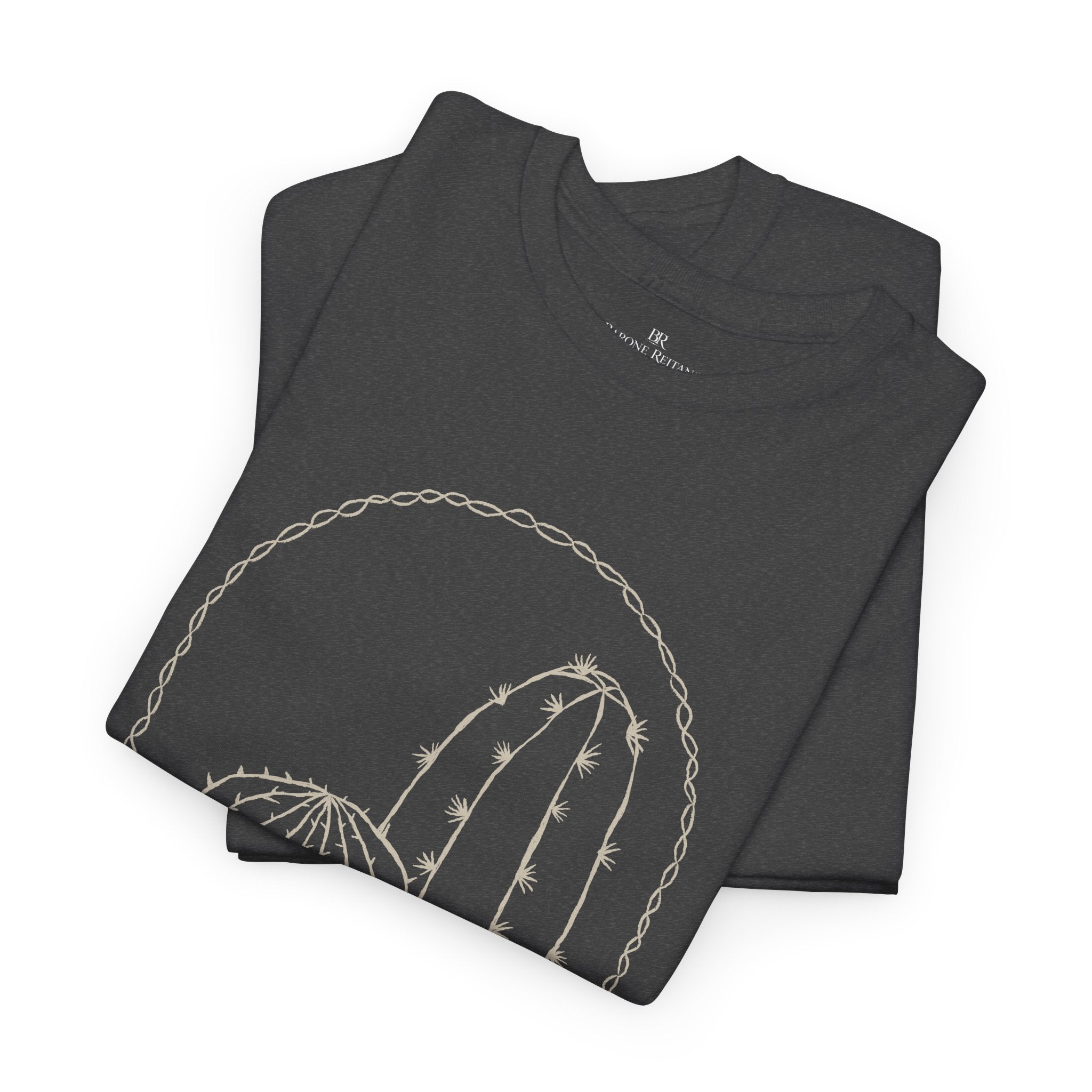 Cactus Arch Tee Minimal Desert Line Art T-Shirt