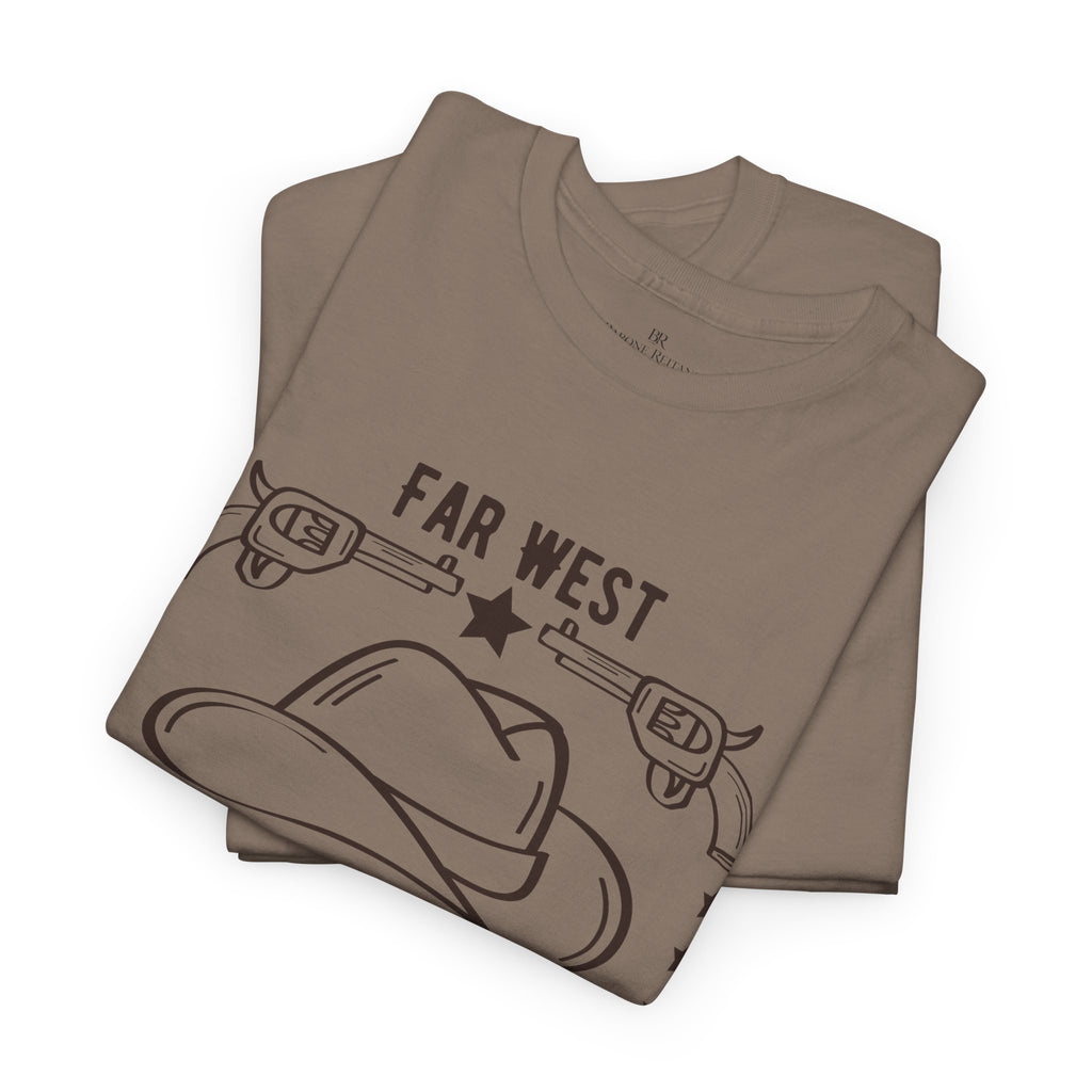 Far West Cowboy Hat Tee  Western Graphic T-Shirt